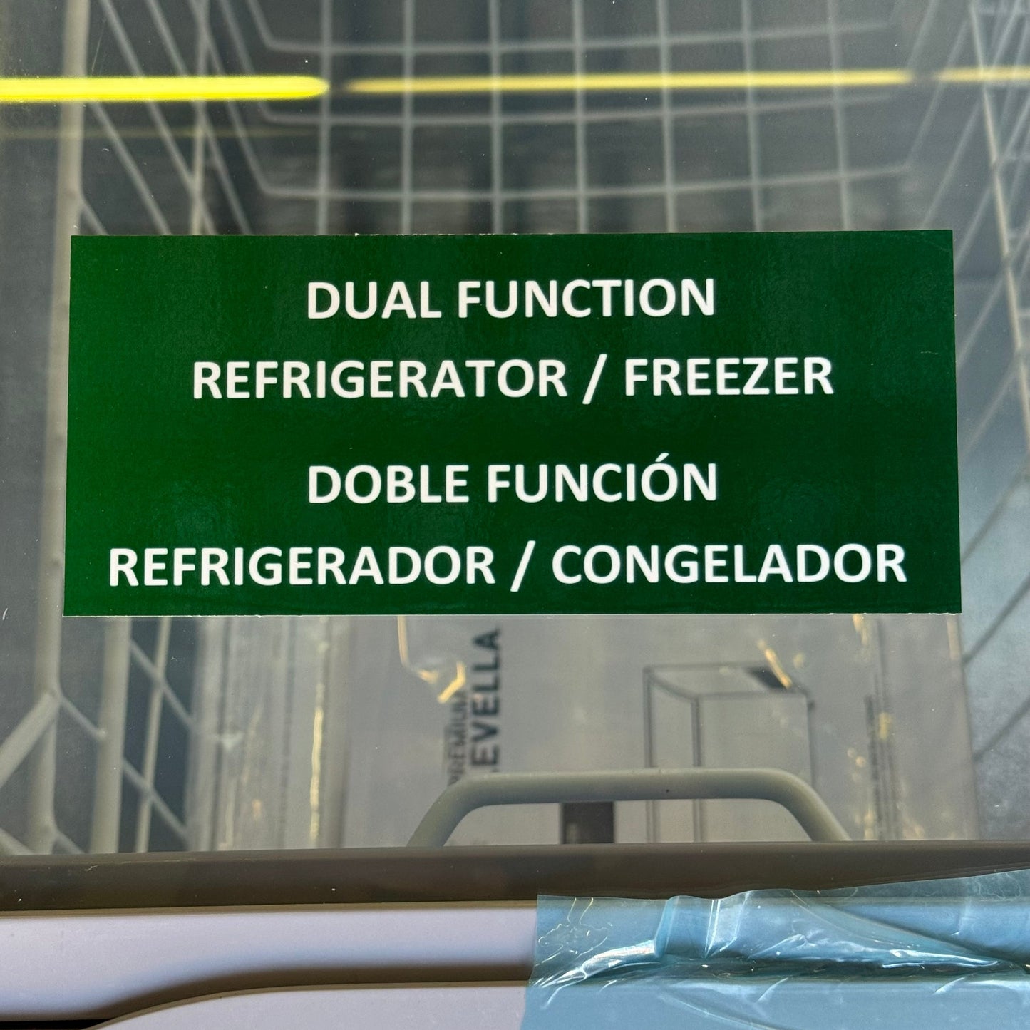 PREMIUM Levella Glass Door Showcase Freezer / Refrigerator (Multifunctional), 7.4 Cu Ft. White 40.7X 24.4X 35.8in. MPN: PFR740G