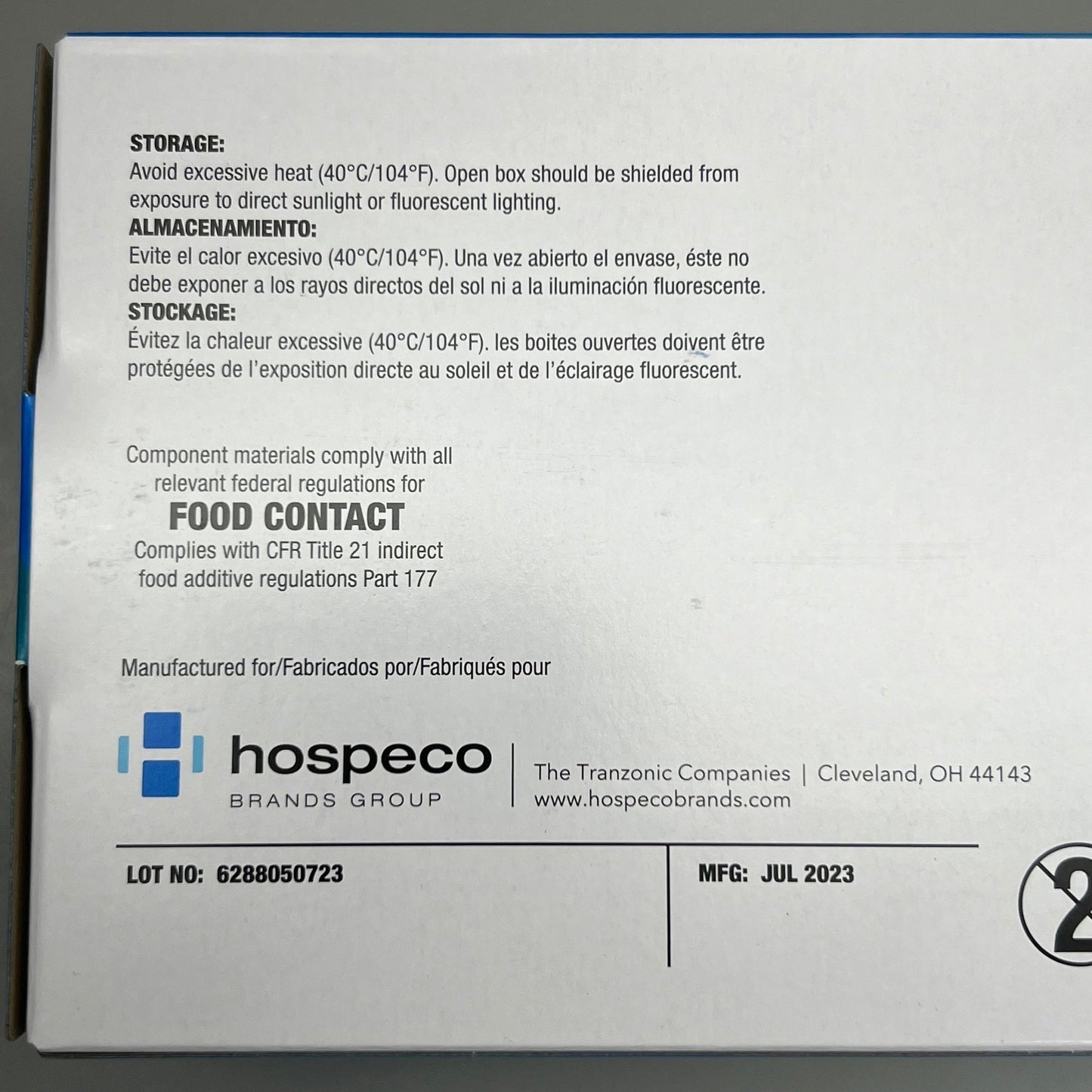 NPF 100ct Nitrile Powder Free Exam Gloves Sz M Blue
