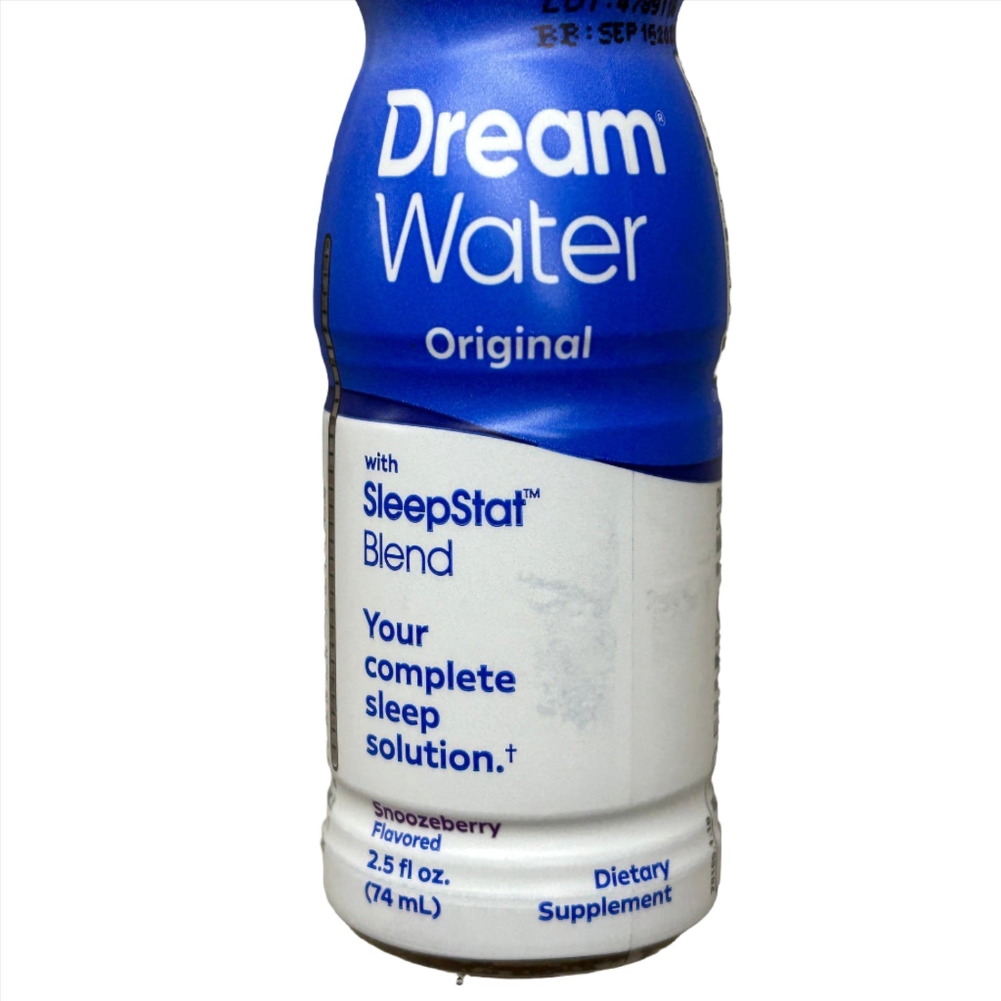 DREAM WATER Sleep and Relaxation Shot Case 12x ct. Snoozeberry Flavor 2.5 fl oz