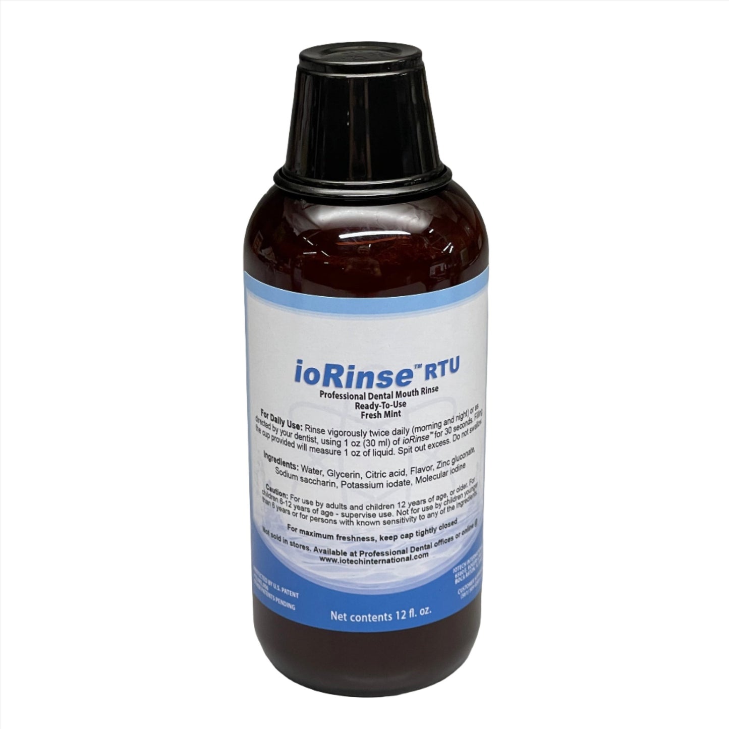 IOTECH IoRinse RTU Professional Dental Mouth Rinse Fresh Mint 12 fl oz Exp: 5/23 (AS-IS)