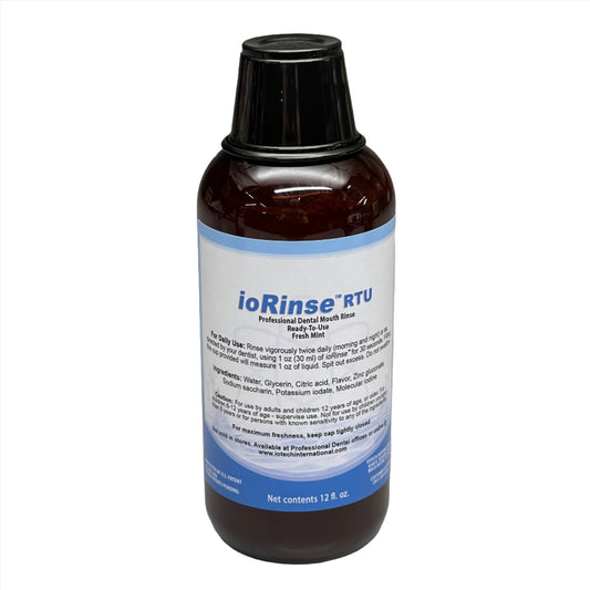 IOTECH IoRinse RTU Professional Dental Mouth Rinse Fresh Mint 12 fl oz Exp: 5/23 (AS-IS)