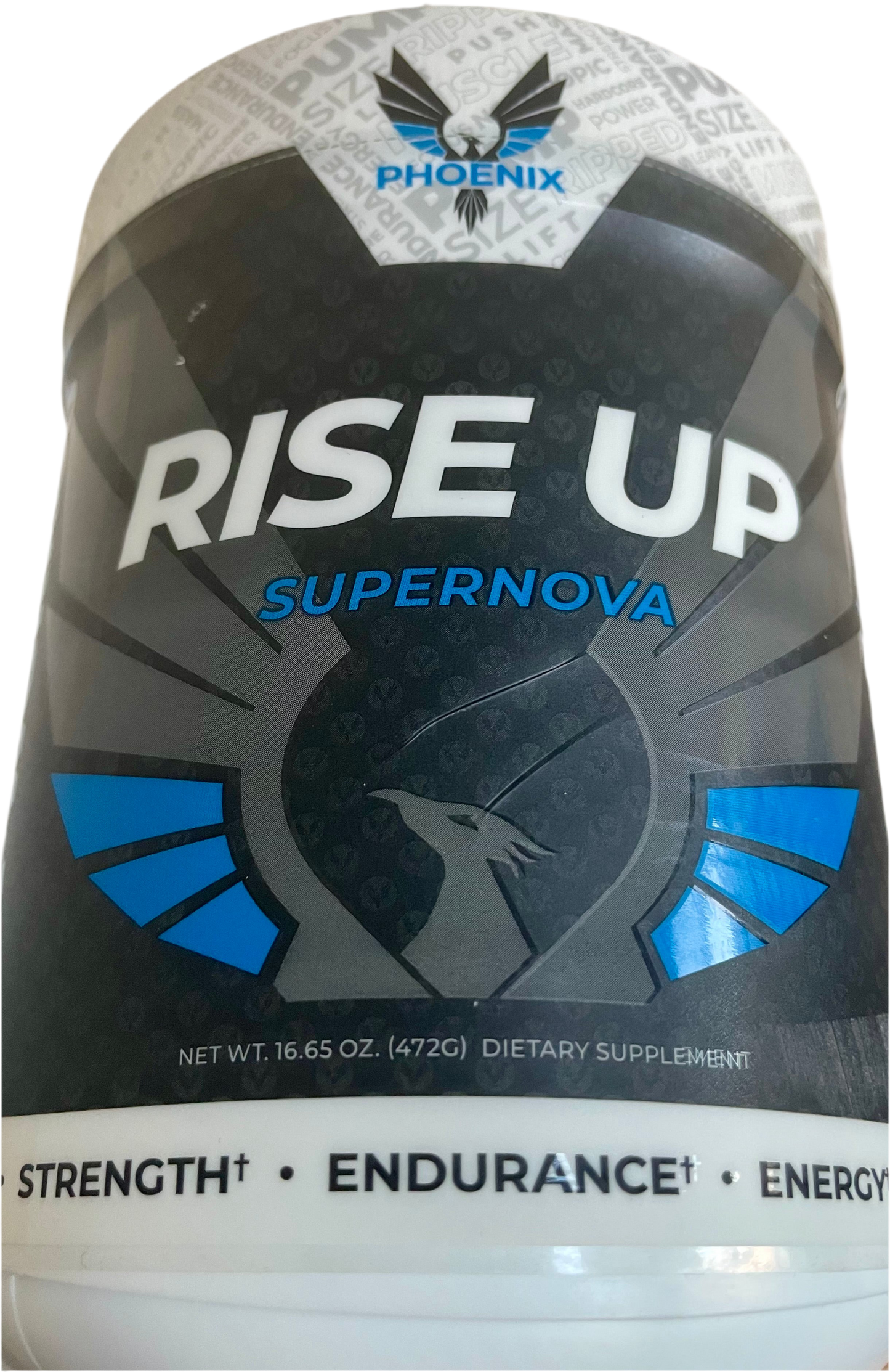Phoenix Energy Pre-Workout Powder Rise Up 30 Servings 16.65 oz. Power Strength Endurance Energy Focus BB 10/25