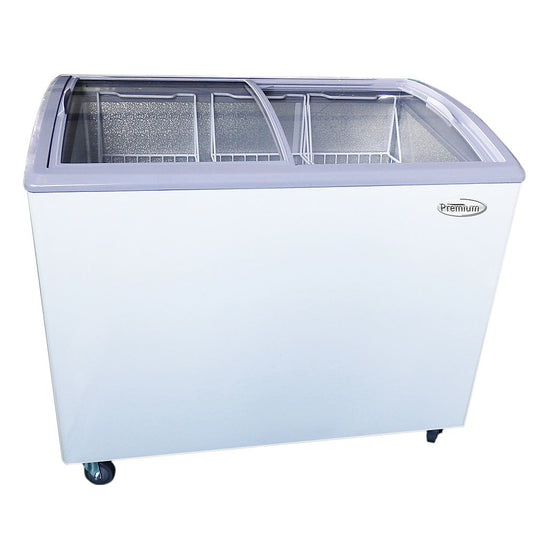 PREMIUM Levella Glass Door Showcase Freezer / Refrigerator (Multifunctional), 7.4 Cu Ft. White 40.7X 24.4X 35.8in. MPN: PFR740G