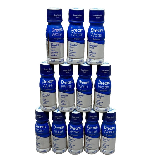 DREAM WATER Sleep and Relaxation Shot Case 12x ct. Snoozeberry Flavor 2.5 fl oz