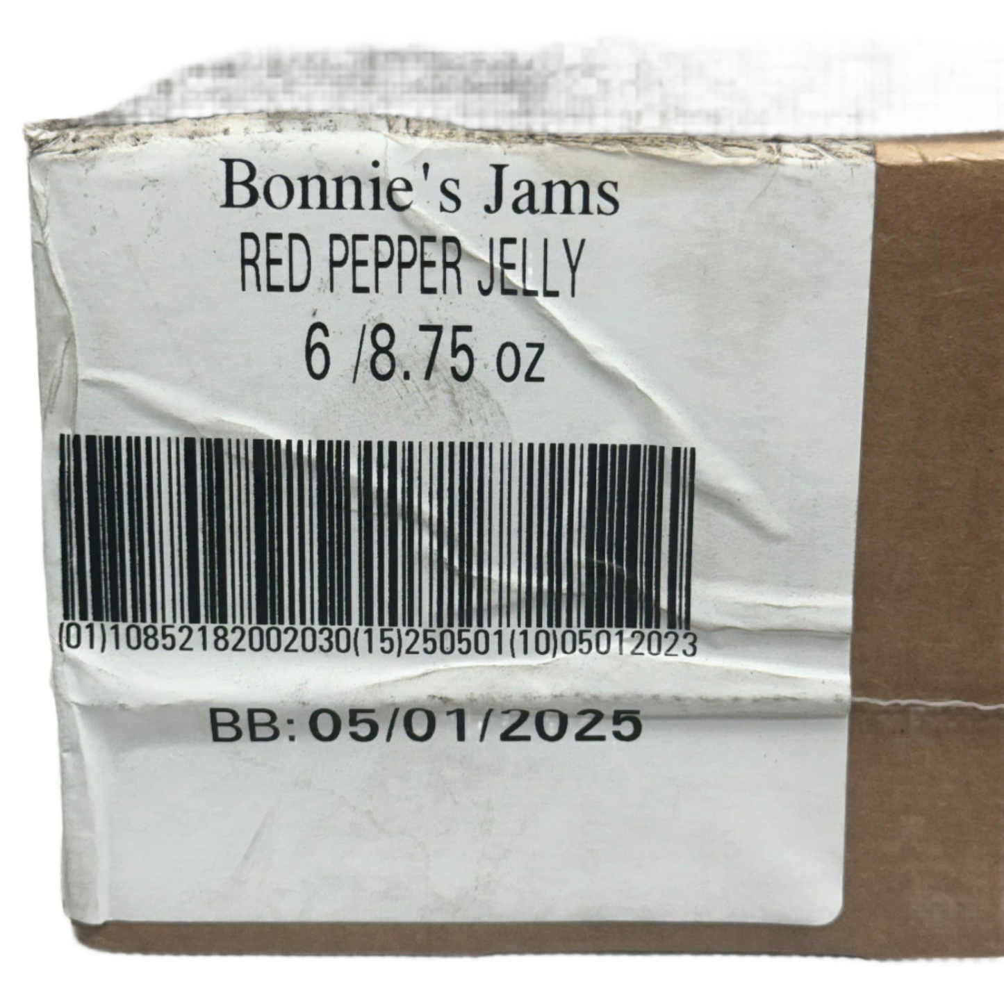 BONNIE'S JAMS Red Pepper Jelly 8.75 oz Best By: 5/25
