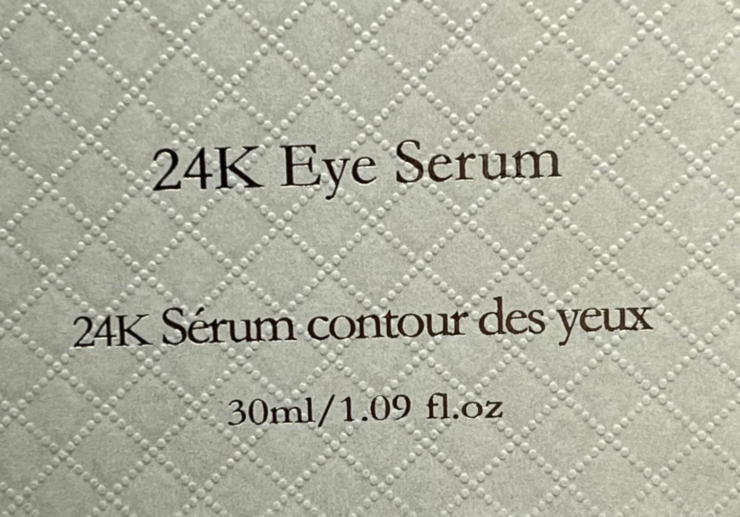 L'CORE Paris 24K Gold Hyaluronic Acid Eye Serum - Hydrates Protects Reduces Fine Lines Wrinkles Dark Circles - CLOSEOUT