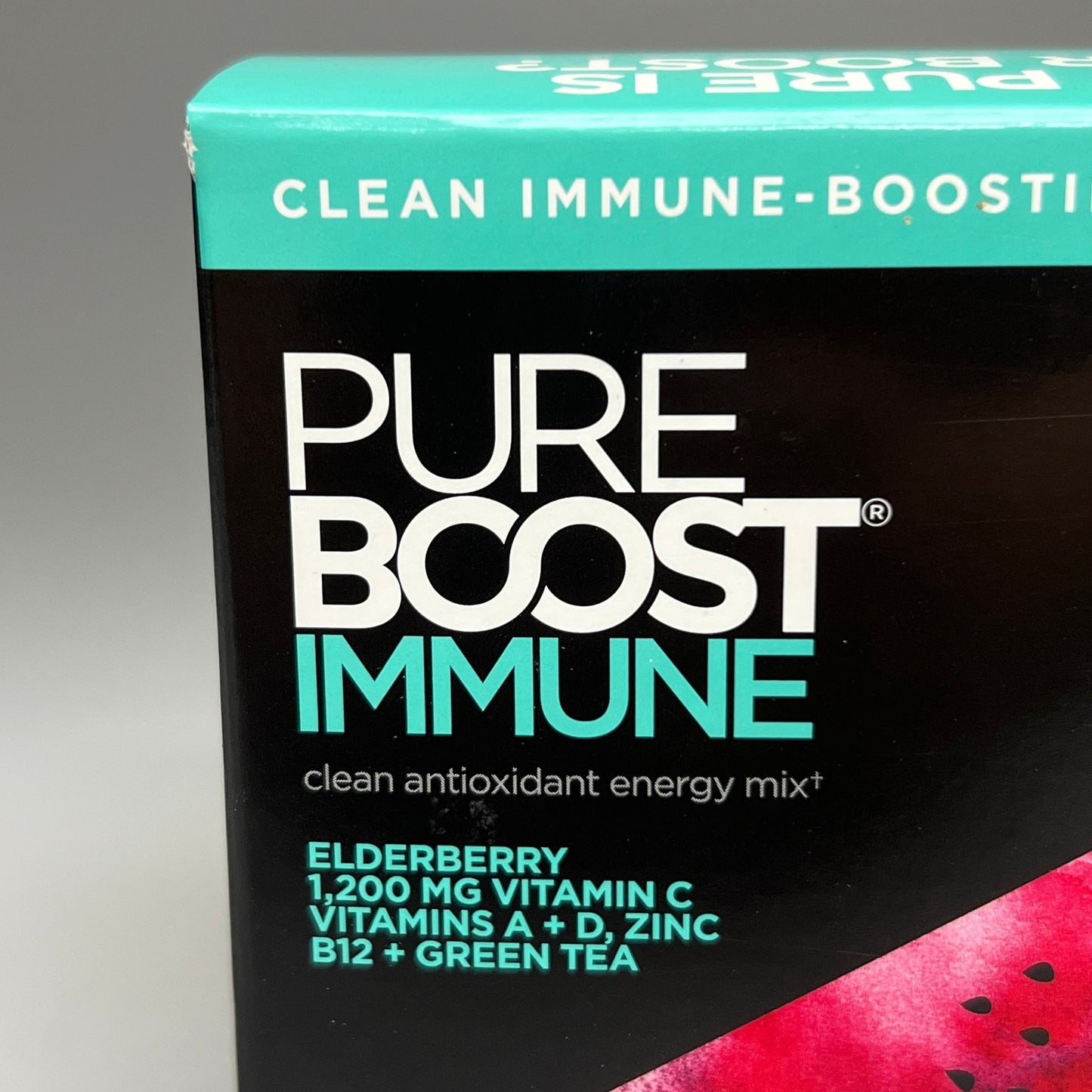 PUREBOOST IMMUNE Clean Antioxidant Energy Drink Mix, Tropical Spark, 30 pcs 12.17 oz Best By: 6/24