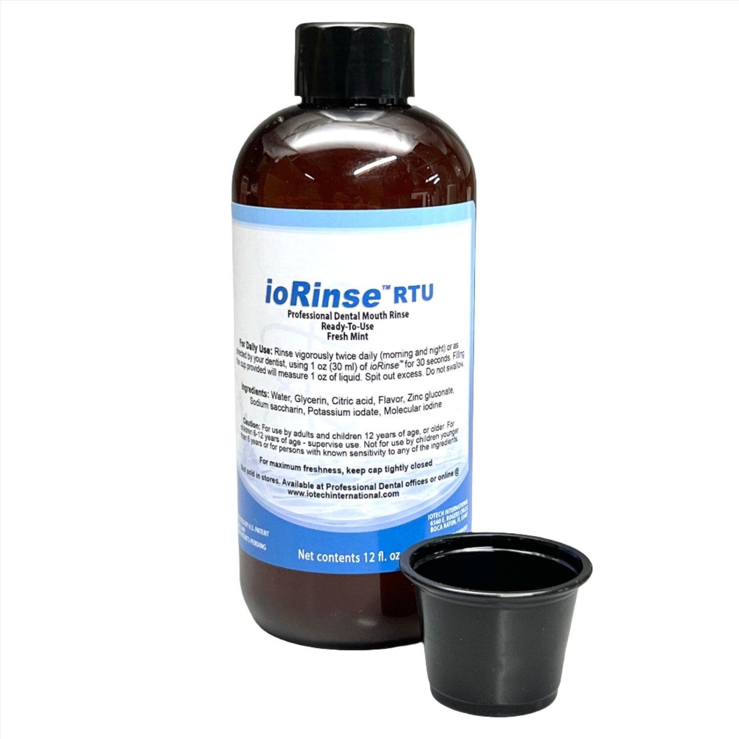 IOTECH IoRinse RTU Professional Dental Mouth Rinse Fresh Mint 12 fl oz Exp: 5/23 (AS-IS)