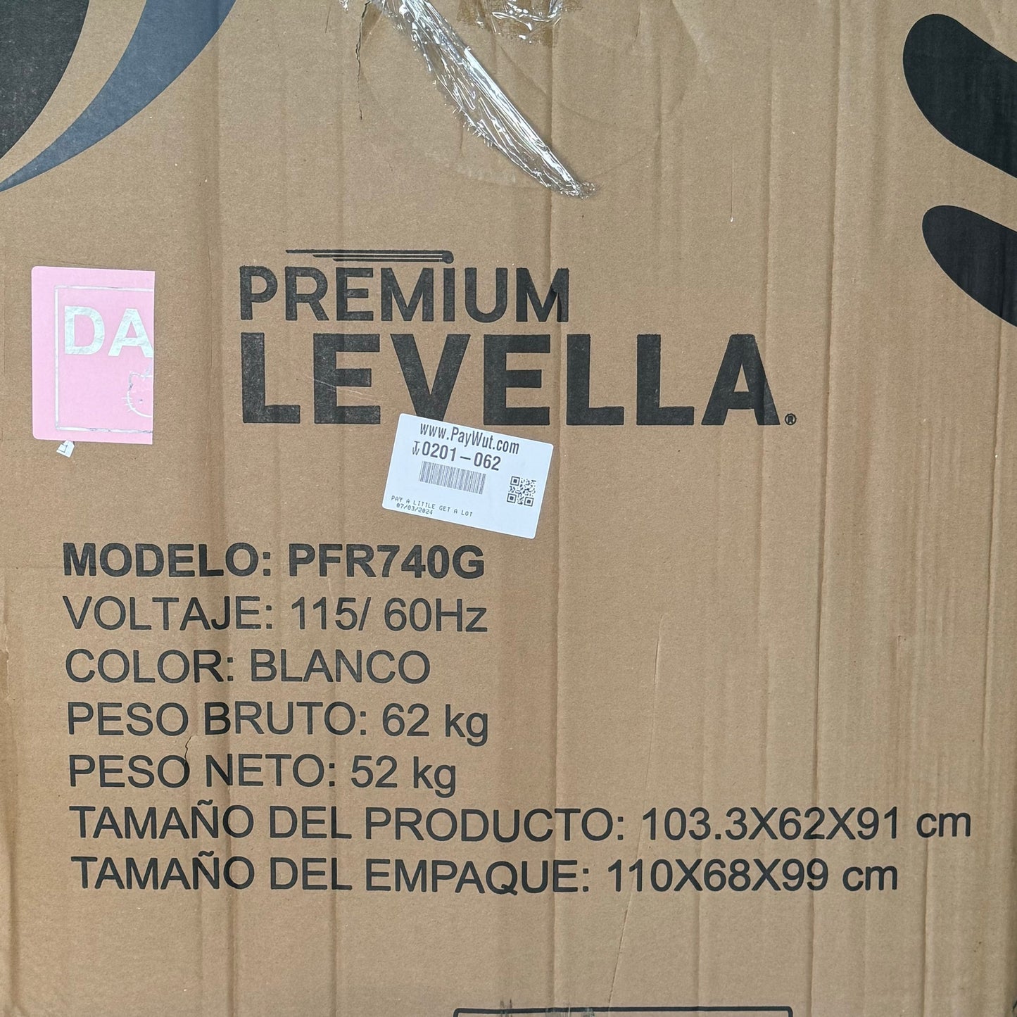 PREMIUM Levella Glass Door Showcase Freezer / Refrigerator (Multifunctional), 7.4 Cu Ft. White 40.7X 24.4X 35.8in. MPN: PFR740G