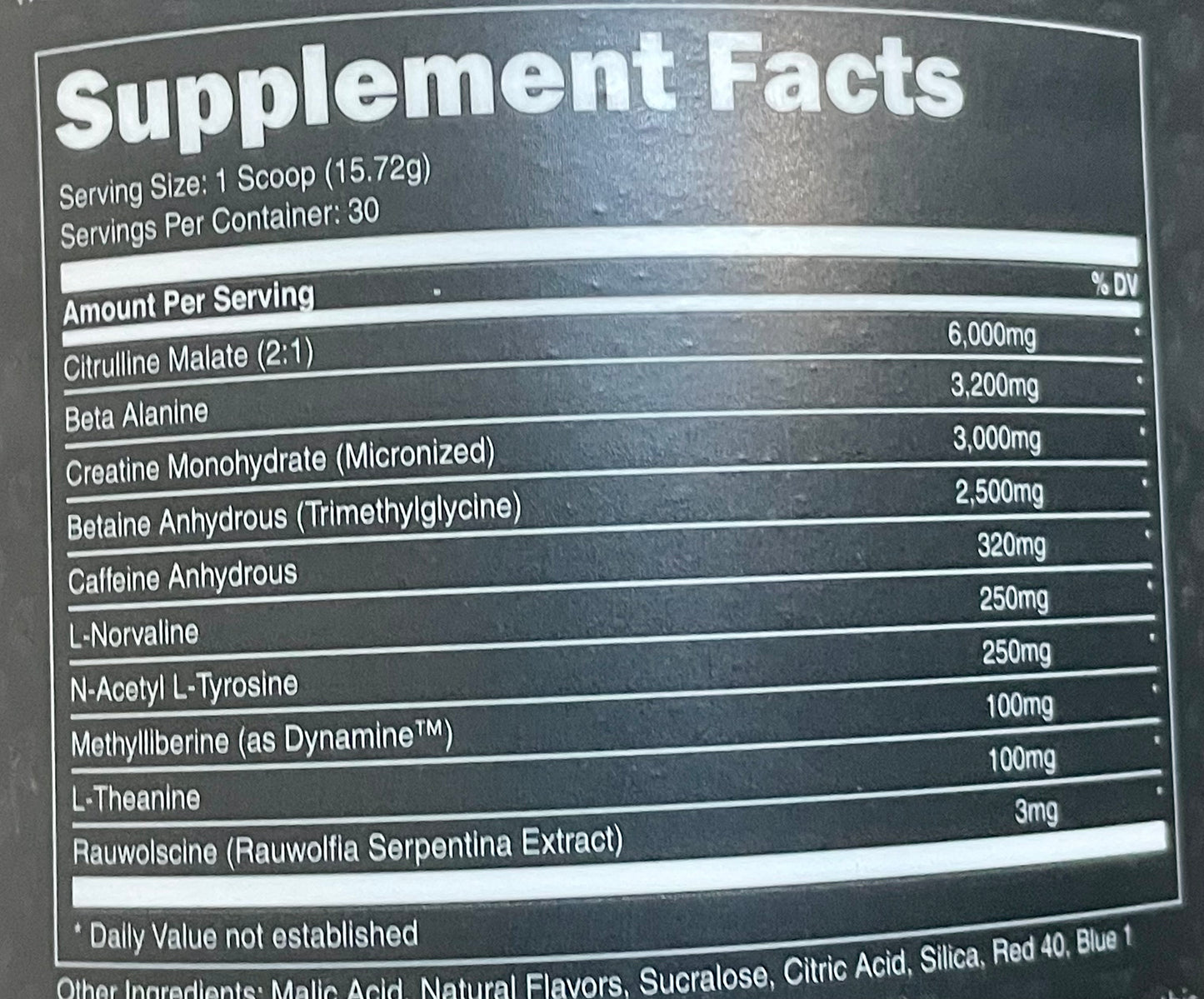 Phoenix Energy Pre-Workout Powder Rise Up 30 Servings 16.65 oz. Power Strength Endurance Energy Focus BB 10/25