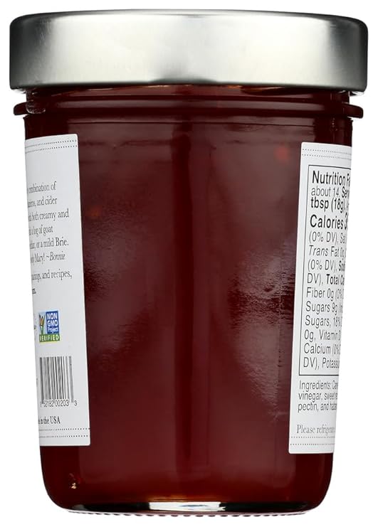BONNIE'S JAMS Red Pepper Jelly 8.75 oz Best By: 5/25