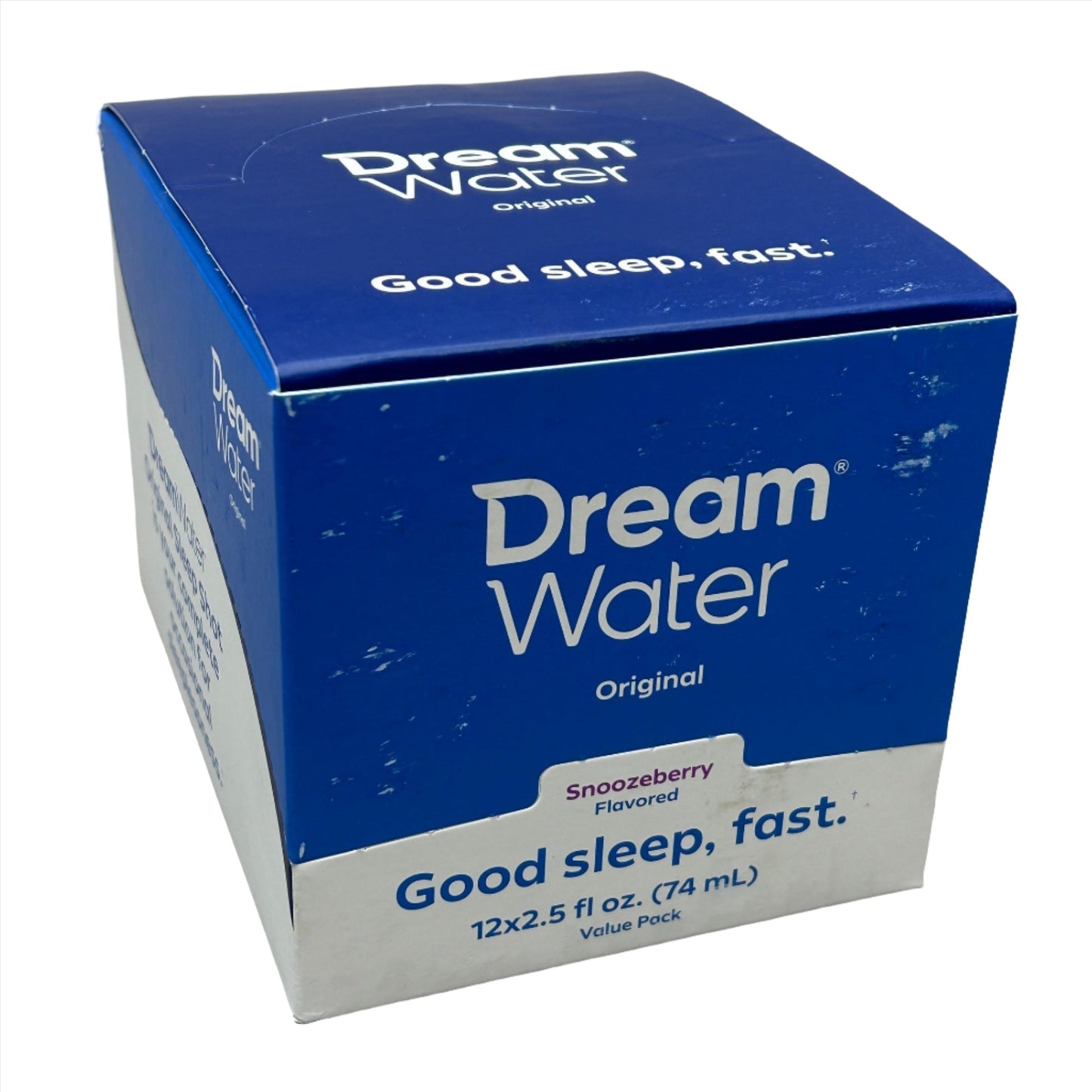 DREAM WATER Sleep and Relaxation Shot Case 12x ct. Snoozeberry Flavor 2.5 fl oz