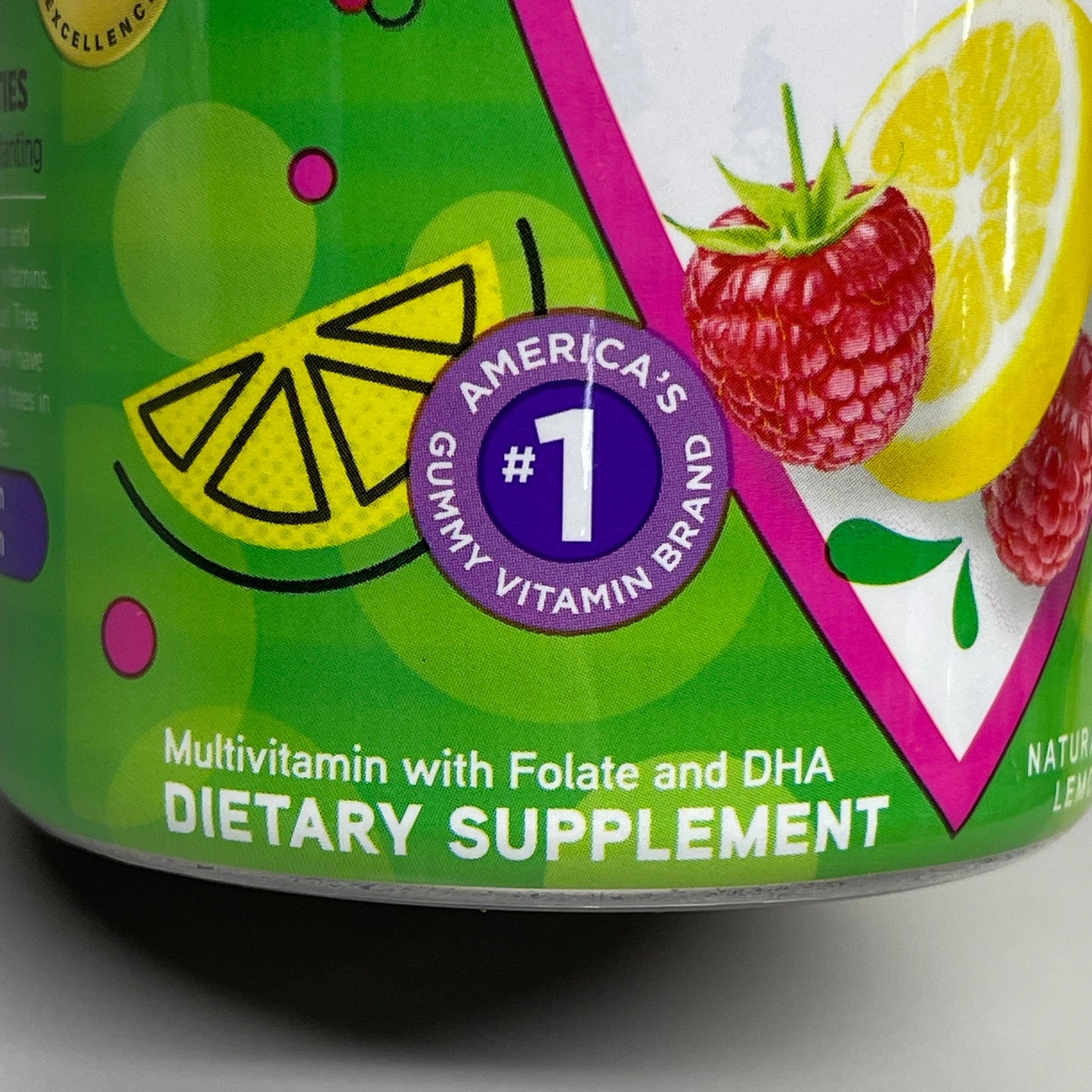 PreNatal Gummy Vitamins Lemon Raspberry 90 ct. VITAFUSION  - CLOSEOUT $5