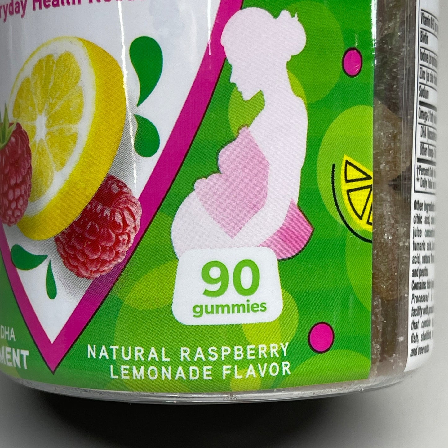 PreNatal Gummy Vitamins Lemon Raspberry 90 ct. VITAFUSION  - CLOSEOUT $5