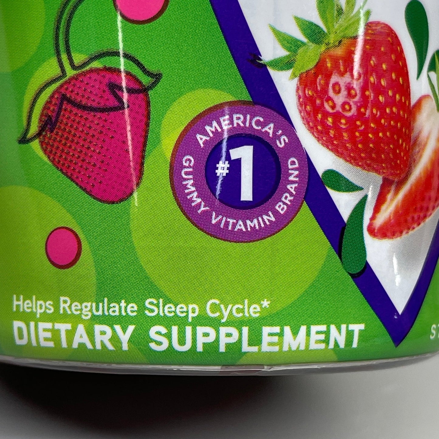 Melatonin Max Strength Gummies Strawberry 5 mg x100 ct. VITA FUSION - Closeout $3