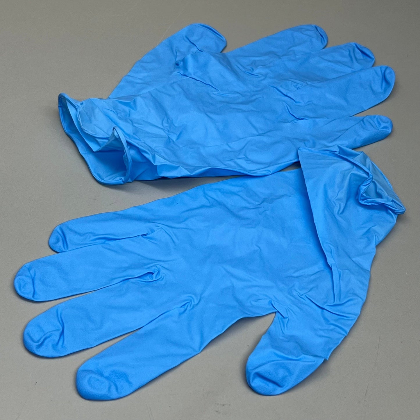 NPF 100ct Nitrile Powder Free Exam Gloves Sz M Blue