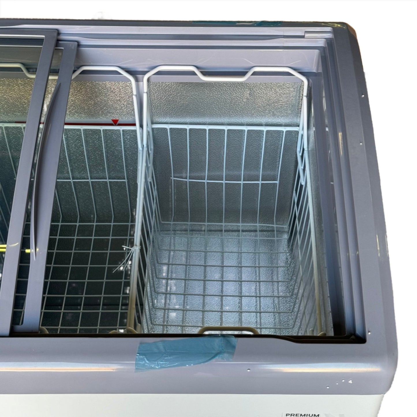 PREMIUM Levella Glass Door Showcase Freezer / Refrigerator (Multifunctional), 7.4 Cu Ft. White 40.7X 24.4X 35.8in. MPN: PFR740G
