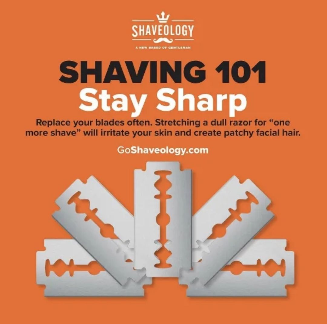 THE BACKUP BLADES - Platinum Double Edge Razors, Shaveology, Swedish Steel Safety Razor Blades Refill, 100x ct. Pack