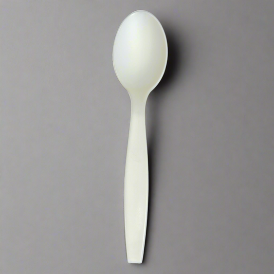 FROZEN SOLUTIONS Compostable Ice Cream Spoons 6.5" 1000x ct. CPLA - Closeout