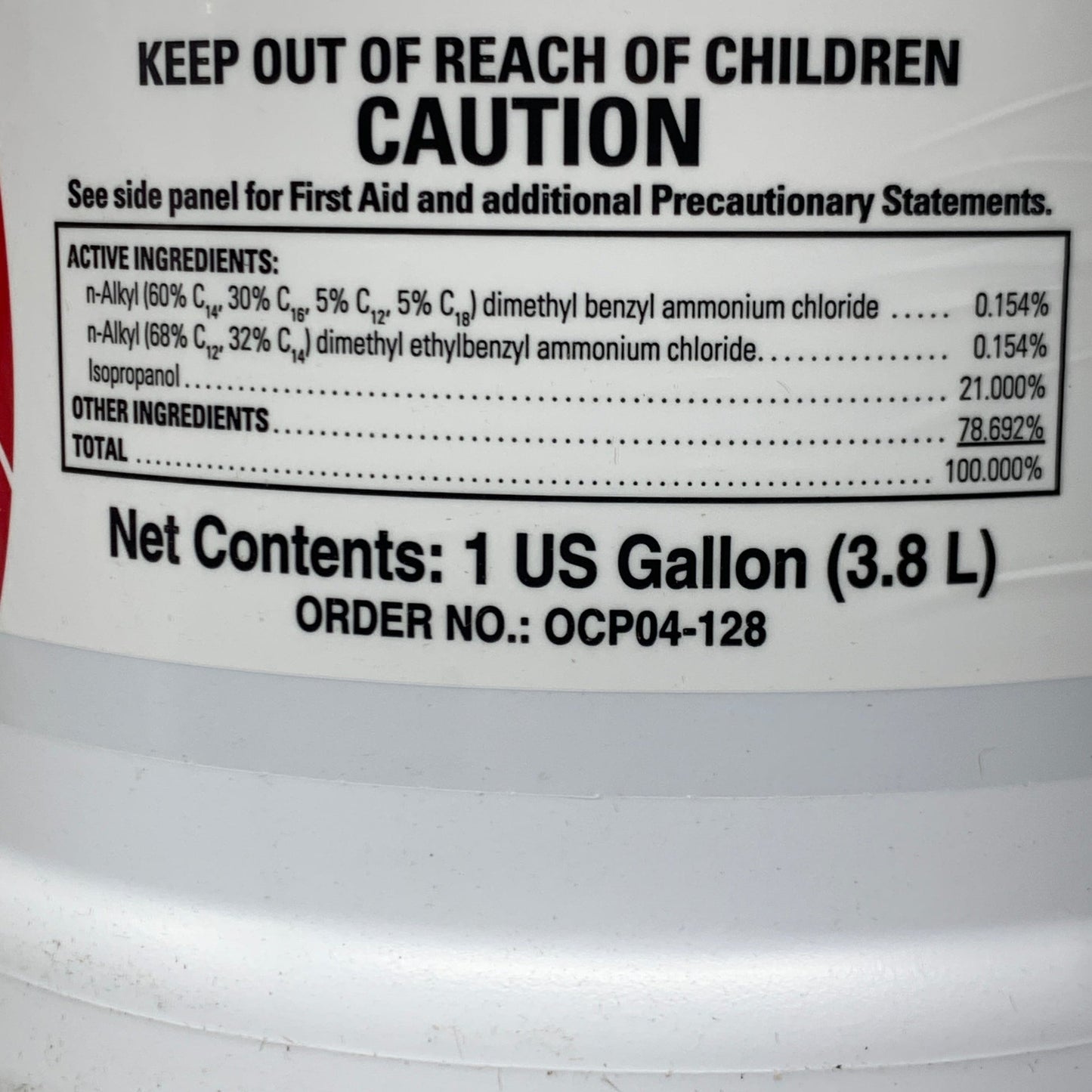 OPTI-CIDE3 Professional Grade Disinfectant Cleaner and Sanitizer 1 gal. # OCP04-128