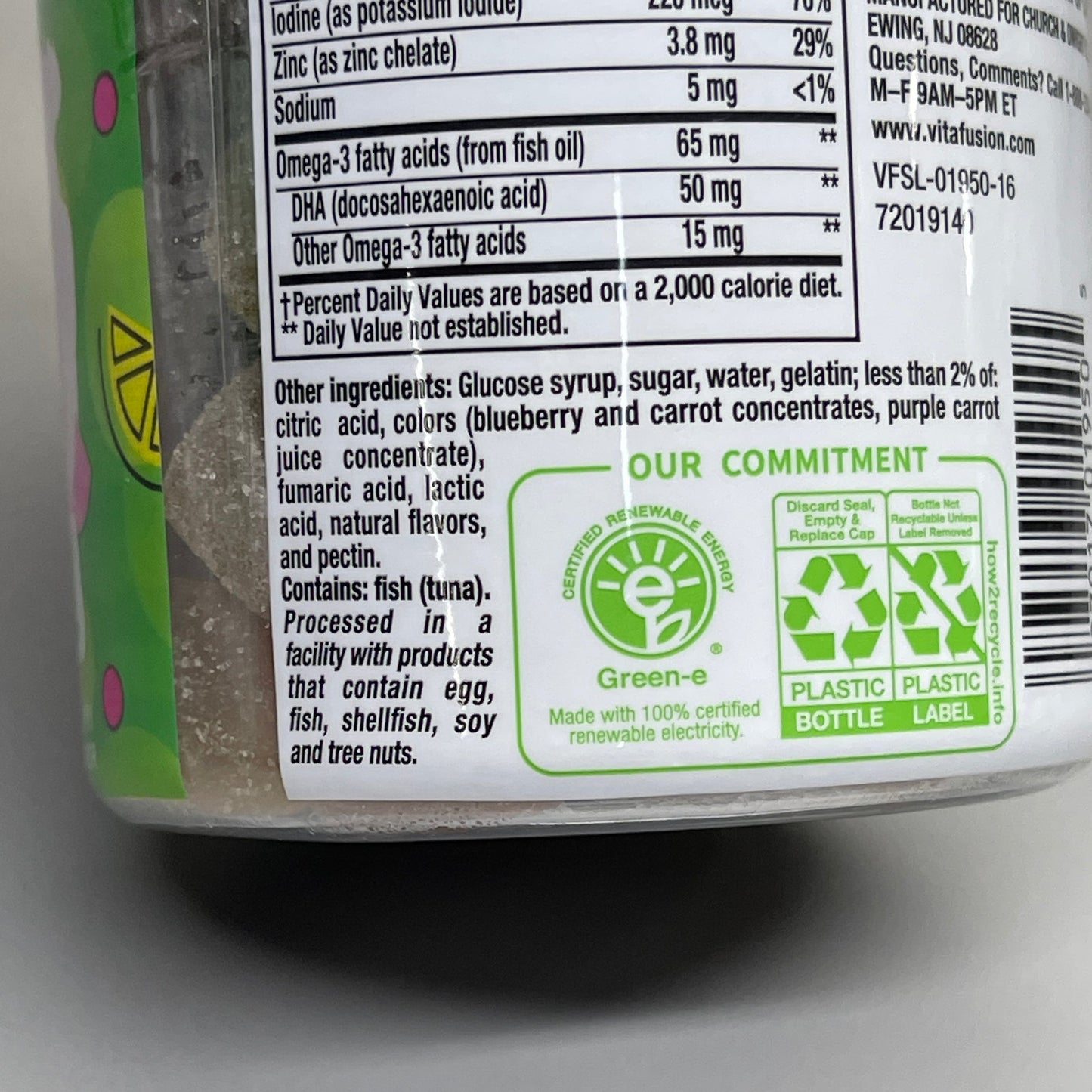 PreNatal Gummy Vitamins Lemon Raspberry 90 ct. VITAFUSION  - CLOSEOUT $5
