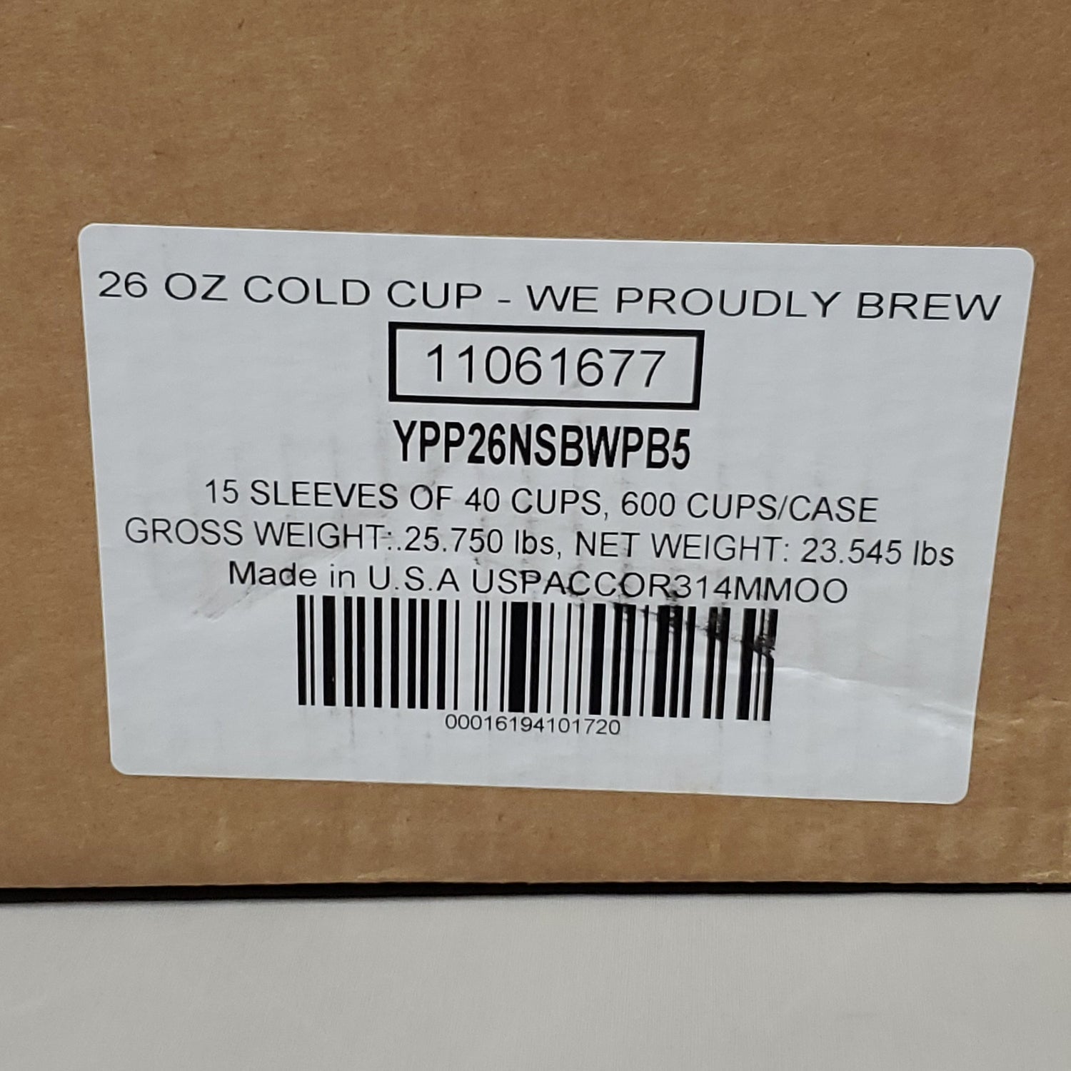 STARBUCKS 26 oz Venti COLD Cups Clear 600 ct Model: 11061677 – Odd Lots  Market