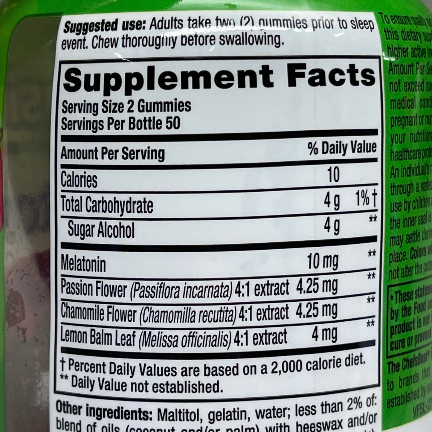 Melatonin Max Strength Gummies Strawberry 5 mg x100 ct. VITA FUSION - Closeout $3