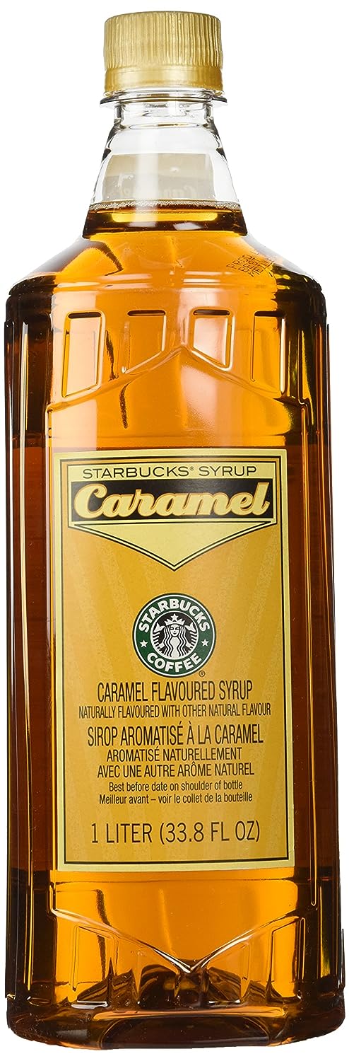STARBUCKS  Caramel Flavored Coffee Syrup  Condition: New  Size: 1 Liter (33.8 Fl Oz) Shelf Stable (as-is) CLOSEOUT Best By: 08/23