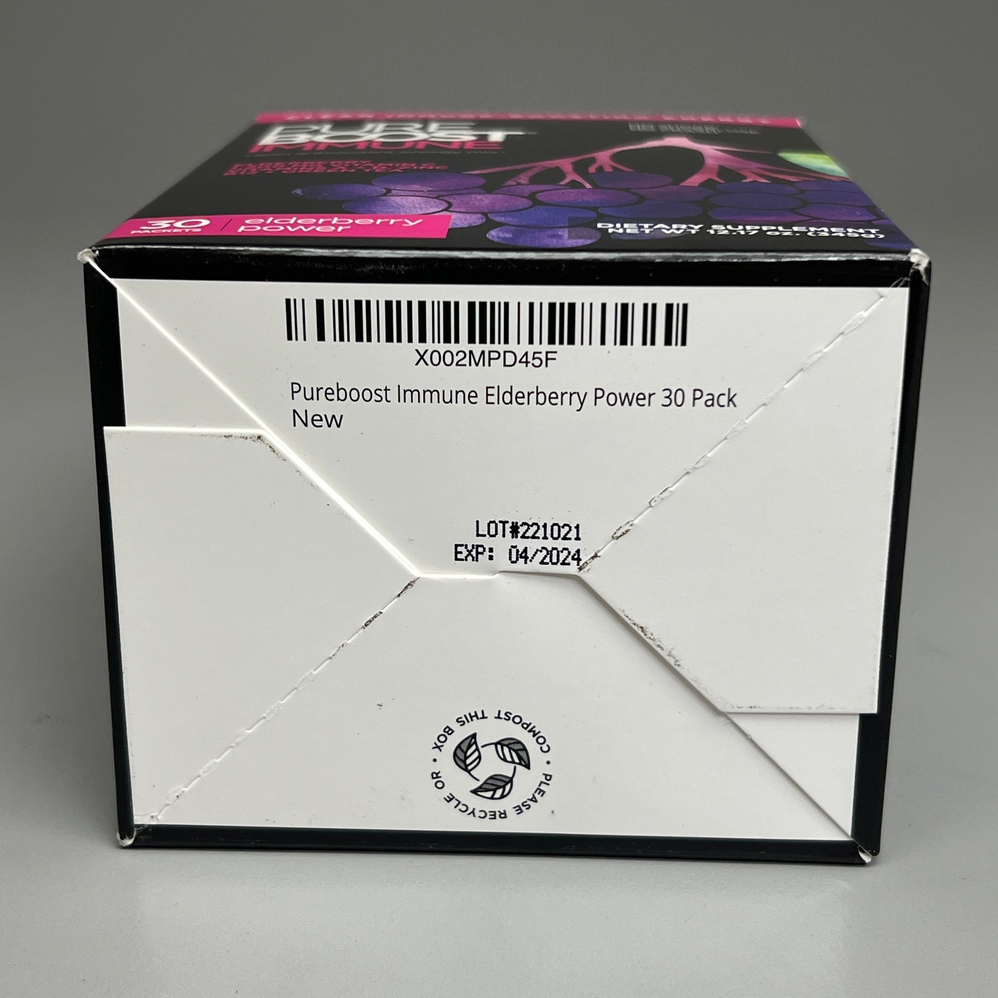 pure boost box PUREBOOST IMMUNE Clean Antioxidant Energy Drink Mix, Elderberry Power, – Odd Lots Market