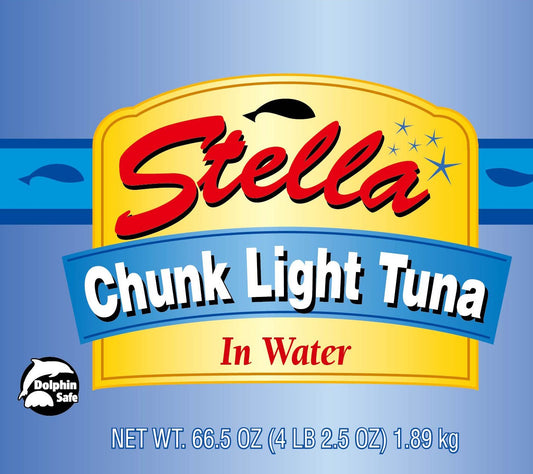 STELLA  Chunk Light Tuna in Water 4 lbs 2.5 oz. BULK