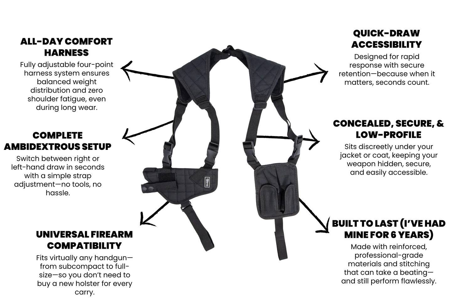 Tactical Shoulder Holster for Concealed Carry