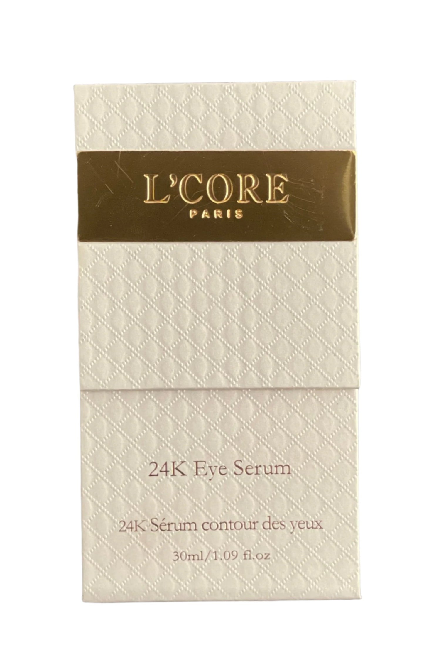 L'CORE Paris 24K Gold Hyaluronic Acid Eye Serum - Hydrates Protects Reduces Fine Lines Wrinkles Dark Circles - CLOSEOUT