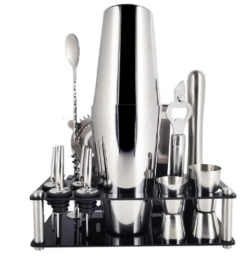 PURE VINTAGE Bartender Kit - 13 Piece Professional Bar Set