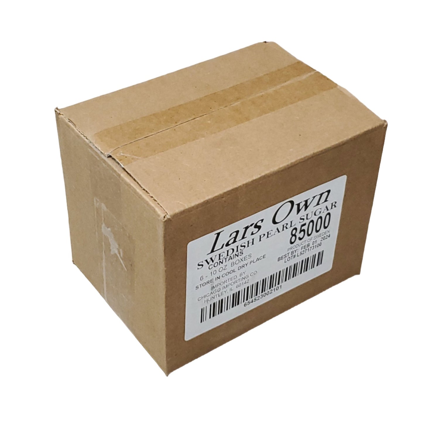 LARS' OWN Swedish Pearl Sugar 10 oz/ ea.  6x/ case (60 total oz) Shelf Stable (as-is) Best By: 02/24