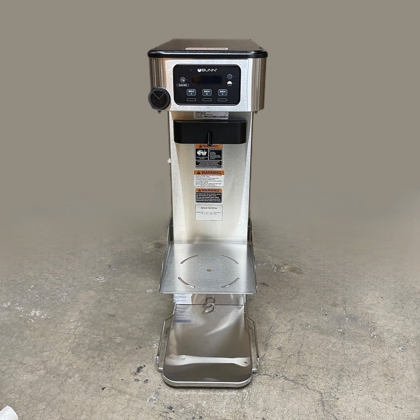 BUNN Infusion Series Tea & Coffee Brewer - Dual Volt, 29" W/Tray - Automatic High Volume Commercial Coffee Brewer - ITCB-DV 52200.0100