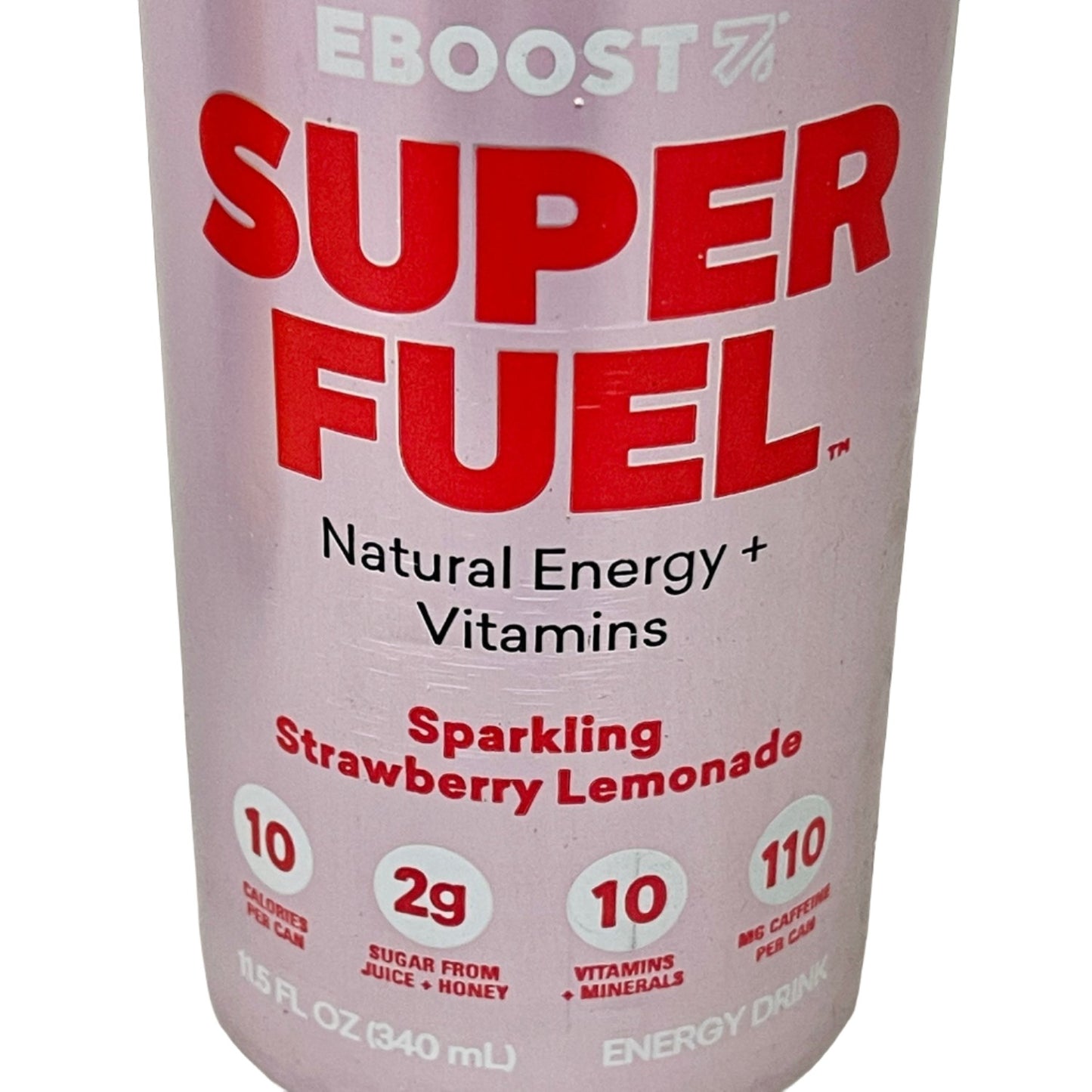 EBOOST Super Fuel Natural Energy Vitamins Sparkling Drinks 12x/ Case Orange Mango & Strawberry Lemonade Shelf Stable (as-is) Best By: 7/24