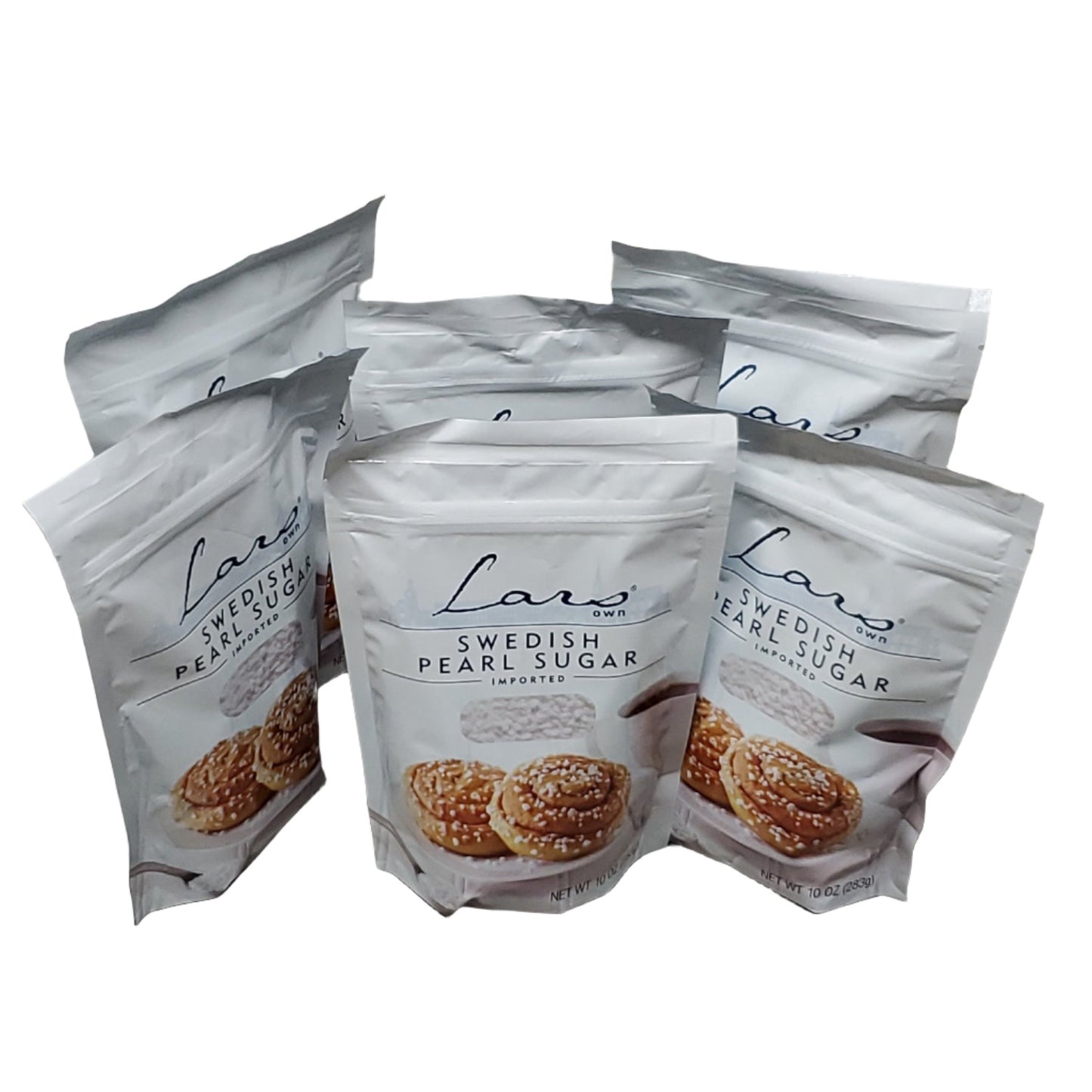 LARS' OWN Swedish Pearl Sugar 10 oz/ ea.  6x/ case (60 total oz) Shelf Stable (as-is) Best By: 02/24