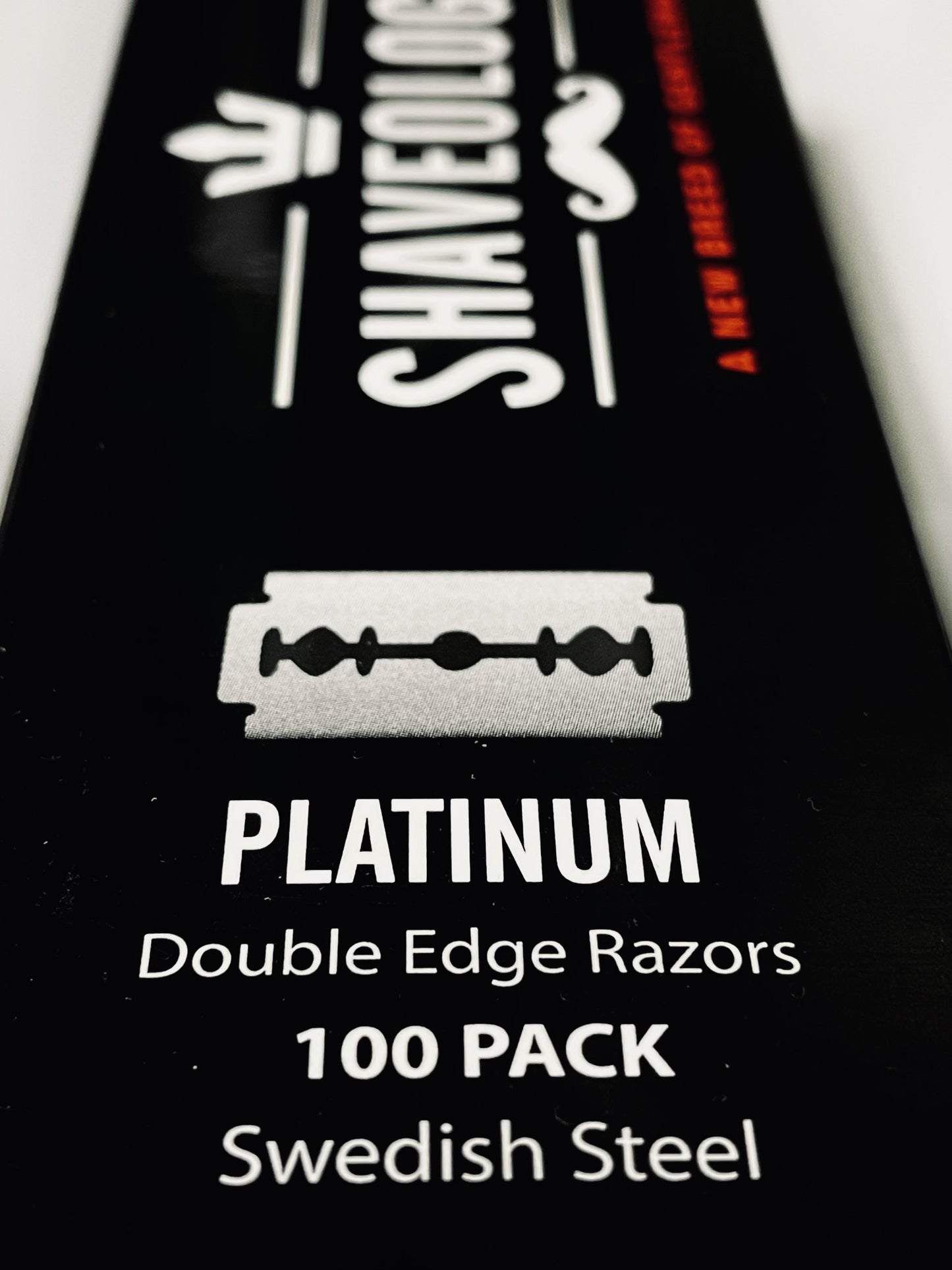 THE BACKUP BLADES - Platinum Double Edge Razors, Shaveology, Swedish Steel Safety Razor Blades Refill, 100x ct. Pack