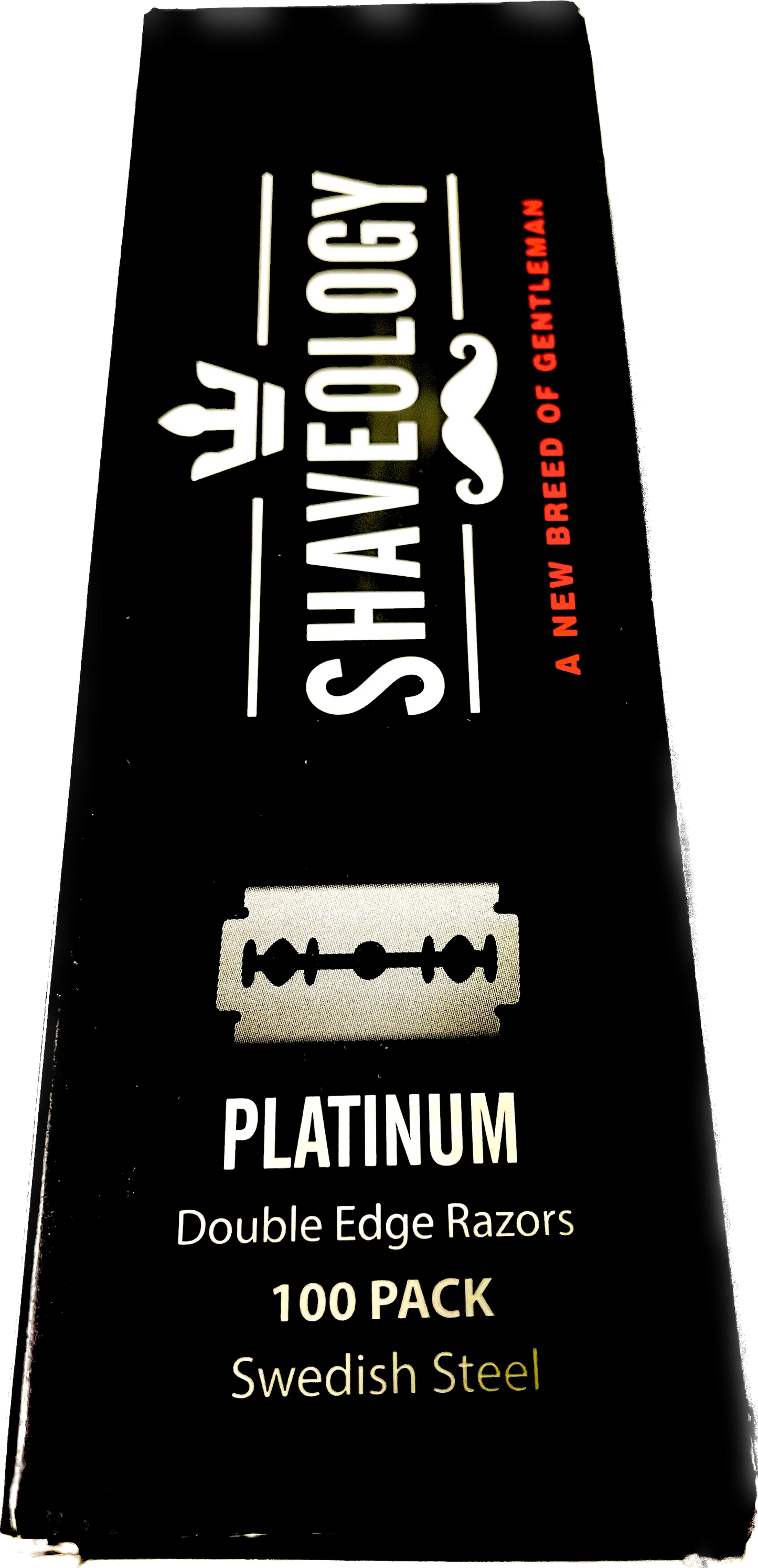 THE BACKUP BLADES - Platinum Double Edge Razors, Shaveology, Swedish Steel Safety Razor Blades Refill, 100x ct. Pack
